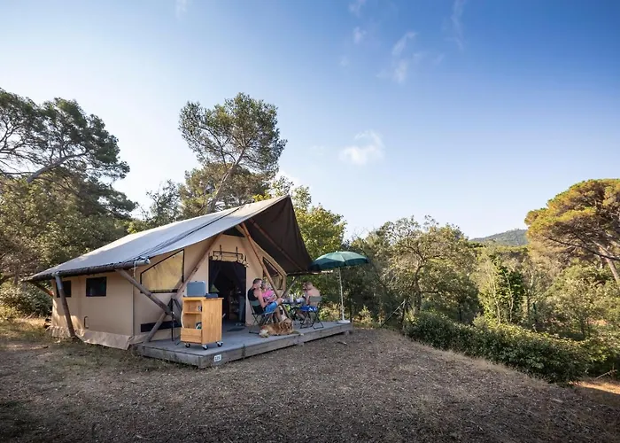 Hôtel accueillant les animaux: Huttopia Forêt de Janas